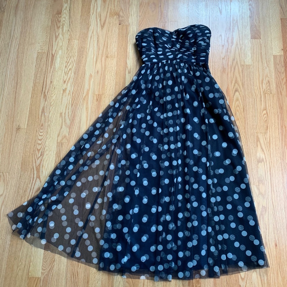Ralph Lauren Polka Dot Evening Dress